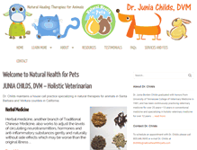 Tablet Screenshot of naturalhealthforpets.com